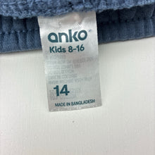 Load image into Gallery viewer, Unisex Anko, cotton blend fleece lined cargo jogger pants, elasticated, EUC, size 14,  