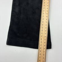 Load image into Gallery viewer, Girls KID, black velour flared pants, elasticated, GUC, size 4,  