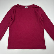 Load image into Gallery viewer, Girls KID, burgundy stretch cotton long sleeve t-shirt, EUC, size 8,  