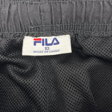 Load image into Gallery viewer, Unisex FILA, lined black sports pants, elasticated, FUC, size 10,  