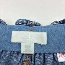 Load image into Gallery viewer, Girls Zara, blue denim jeans, elasticated, FUC, size 5,  
