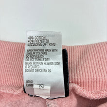 Load image into Gallery viewer, Girls Disney, Minnie Mouse cotton blend fleece lined track pants, elasticated, wash fade, pilling, FUC, size 6,  