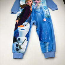 Load image into Gallery viewer, Girls Disney, Frozen Elsa and Anna fleece pyjama suit, GUC, size 3,  
