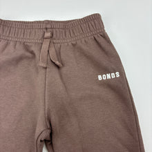 Load image into Gallery viewer, Unisex Bonds, cotton blend fleece lined track pants, elasticated, pilling, FUC, size 1,  