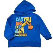 Load image into Gallery viewer, Boys Anko, cotton blend fleece lined hoodie, digger, FUC, size 3,  