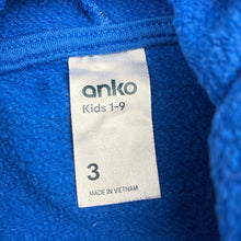 Load image into Gallery viewer, Boys Anko, cotton blend fleece lined hoodie, digger, FUC, size 3,  