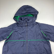 Load image into Gallery viewer, Unisex ESPRIT minis, navy fleece lined lightweight zip hooded jacket, FUC, size 5,  
