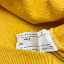 Load image into Gallery viewer, Unisex UNACOO, yellow cotton blend fleece lined hoodie, GUC, size 10,  