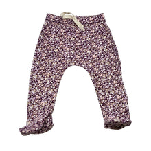 Load image into Gallery viewer, Girls Jamie Kay, floral organic cotton footed leggings, elasticated, GUC, size 1,  