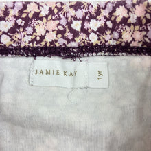 Load image into Gallery viewer, Girls Jamie Kay, floral organic cotton footed leggings, elasticated, GUC, size 1,  