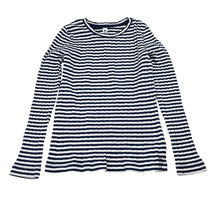 Load image into Gallery viewer, Girls KID, striped stretch cotton ribbed long sleeve t-shirt, FUC, size 7,  