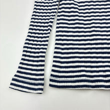 Load image into Gallery viewer, Girls KID, striped stretch cotton ribbed long sleeve t-shirt, FUC, size 7,  