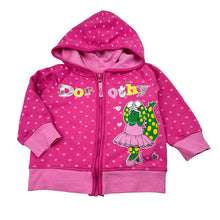 Load image into Gallery viewer, Girls The Wiggles, Dorothy zip fleece lined hoodie, minor marks, FUC, size 1,  