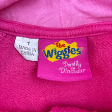 Load image into Gallery viewer, Girls The Wiggles, Dorothy zip fleece lined hoodie, minor marks, FUC, size 1,  