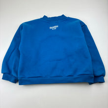 Load image into Gallery viewer, Unisex SKYANDBLEU THE LABEL, blue fleece lined sweater, athletics, minor marks, FUC, size 3,  