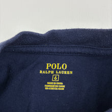Load image into Gallery viewer, Unisex Ralph Lauren, navy cotton long sleeve t-shirt, wash fade, FUC, size 6,  
