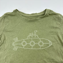 Load image into Gallery viewer, Boys Anko, green cotton t-shirt, submarine, GUC, size 6,  