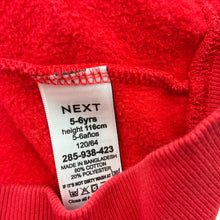 Load image into Gallery viewer, Unisex Next, cotton blend fleece lined zip hoodie, wash fade, FUC, size 5-6,  