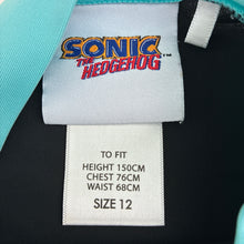 Load image into Gallery viewer, Unisex Sonic the Hedgehog, short sleeve rashie top, EUC, size 12,  