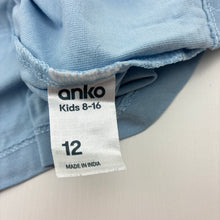 Load image into Gallery viewer, Girls Anko, blue cotton t-shirt, heart, EUC, size 12,  