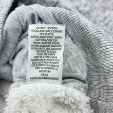 Load image into Gallery viewer, Unisex Target, grey cotton zip fleece lined hooded jacket, FUC, size 2,  