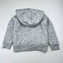Load image into Gallery viewer, Unisex Target, grey cotton zip fleece lined hooded jacket, FUC, size 2,  