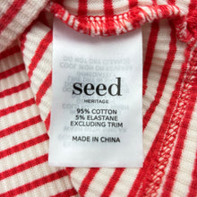 Load image into Gallery viewer, Girls Seed, striped stretch cotton heritage singlet, GUC, size 7,  