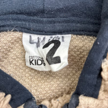 Load image into Gallery viewer, Boys Cotton On, beige fleece hoodie sweater, GUC, size 2,  