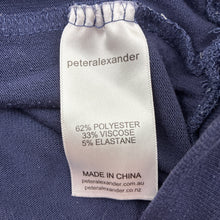 Load image into Gallery viewer, Girls Peter Alexander, navy pyjama top, embroidered, wash fade, FUC, size 5,  