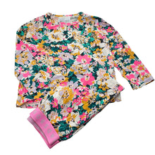 Load image into Gallery viewer, Girls Bonds, floral stretch cotton pyjama set, wash fade, FUC, size 5,  