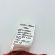 Load image into Gallery viewer, Girls KID, rust ribbed cropped long sleeve top, GUC, size 16,  