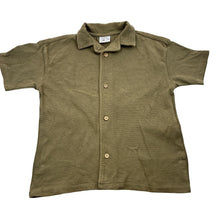 Load image into Gallery viewer, Boys Zara, olive cotton short sleeve knit shirt, GUC, size 5-6,  