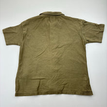 Load image into Gallery viewer, Boys Zara, olive cotton short sleeve knit shirt, GUC, size 5-6,  