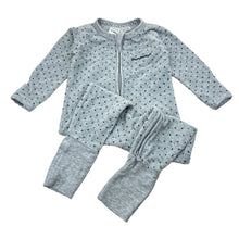 Load image into Gallery viewer, Unisex Bonds, cotton blend terry zip wondersuit / romper, GUC, size 0,  