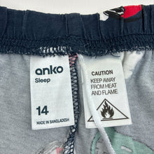 Load image into Gallery viewer, Unisex Anko, cotton pyjama shorts, Christmas, wash fade, FUC, size 14,  
