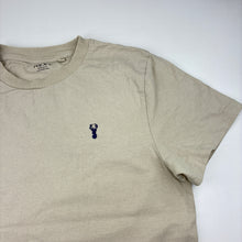 Load image into Gallery viewer, Boys Next, beige cotton t-shirt, stag head, minor marks, FUC, size 13,  