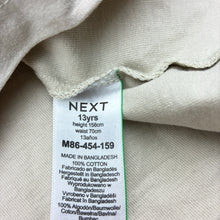 Load image into Gallery viewer, Boys Next, beige cotton t-shirt, stag head, minor marks, FUC, size 13,  