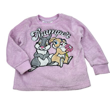 Load image into Gallery viewer, Girls Disney, Thumper, Bambi fleece pyjama top, embroidered, FUC, size 3,  