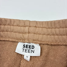 Load image into Gallery viewer, Unisex Seed, tan cotton track pants, elasticated, FUC, size 10,  