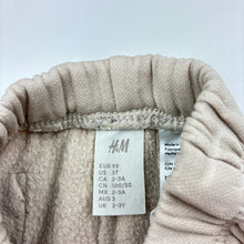 Load image into Gallery viewer, Unisex H&amp;M, cotton blend fleece lined track pants, adjustable, FUC, size 3,  