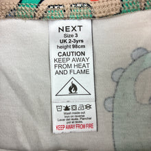 Load image into Gallery viewer, Unisex Next, cotton pyjama pants, elasticated, dinosaur, GUC, size 2-3,  