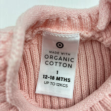 Load image into Gallery viewer, Girls Target, pink organic cotton ribbed top, FUC, size 1,  
