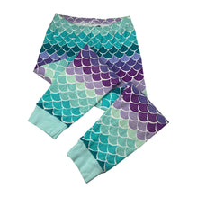 Load image into Gallery viewer, Girls HB, cotton pyjama pants, mermaid, wash fade, FUC, size 5,  