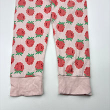 Load image into Gallery viewer, Girls Target, stretch organic cotton pyjama pants, strawberries, FUC, size 7,  