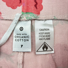Load image into Gallery viewer, Girls Target, stretch organic cotton pyjama pants, strawberries, FUC, size 7,  
