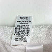 Load image into Gallery viewer, Unisex Bonds, white cotton blend terry wondersuit / romper, GUC, size 00,  
