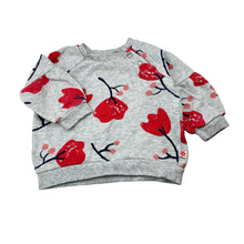 Load image into Gallery viewer, Girls Marquise, floral cotton fleece lined sweater, FUC, size 0,  
