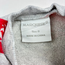 Load image into Gallery viewer, Girls Marquise, floral cotton fleece lined sweater, FUC, size 0,  