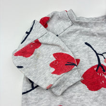 Load image into Gallery viewer, Girls Marquise, floral cotton fleece lined sweater, FUC, size 0,  