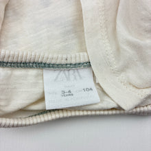 Load image into Gallery viewer, Unisex Zara, cream t-shirt, skateboard, FUC, size 3-4,  